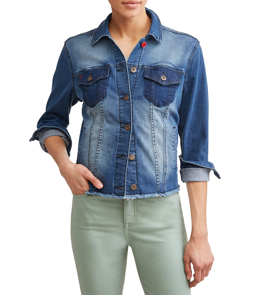 Ev1 From Ellen DeGeneres + Patchwork Denim Jacket