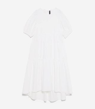 Zara + Asymmetric Poplin Dress