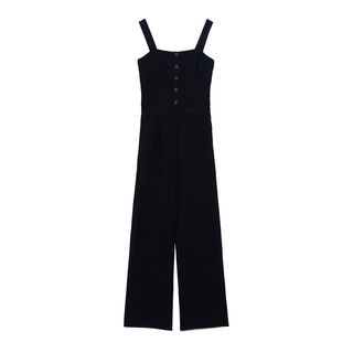 Zara + Jumpsuit With Buttoned Straps