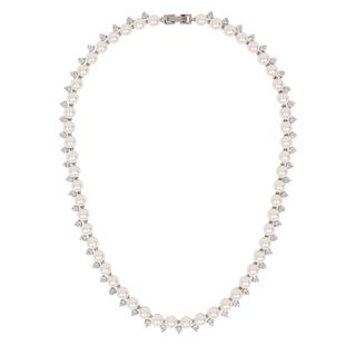 Fallon + Micro Pearl Embellished Necklace
