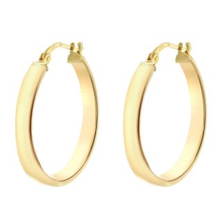 IBB + 9ct Yellow Gold Creole Hoop Earrings