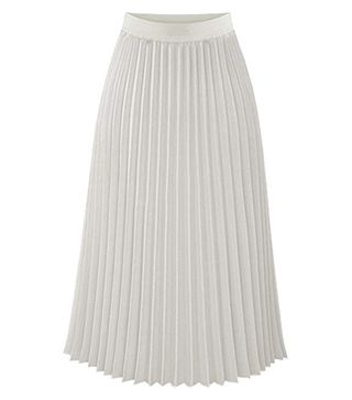 Teerfu + Pleated A-line Midi Skirt