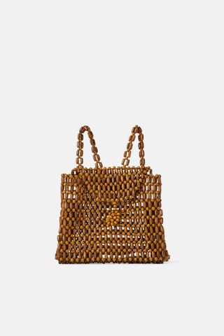 Zara + Wood Bead Backpack