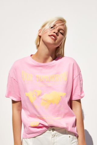 Zara + Washed Effect T-Shirt