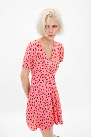 Zara + Cherry Print Dress