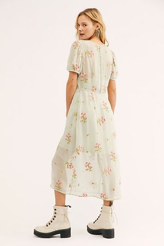 Free People + Everything and More Embroidered Dress
