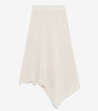 Zara + Asymmetric Knit Skirt