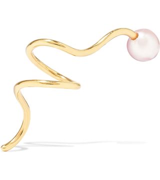 Pernille Lauridsen + Puakai Gold-Plated Pearl Earring