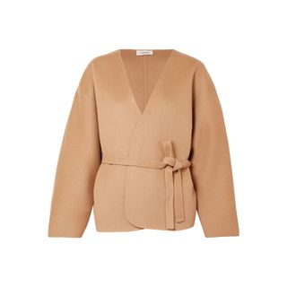 Totême + Lunel Wool and Cashmere-Blend Wrap Jacket