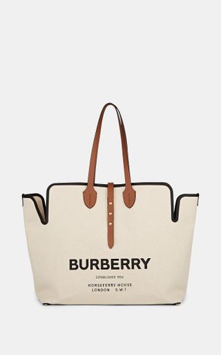 Burberry + Canvas Belt Tote Bag