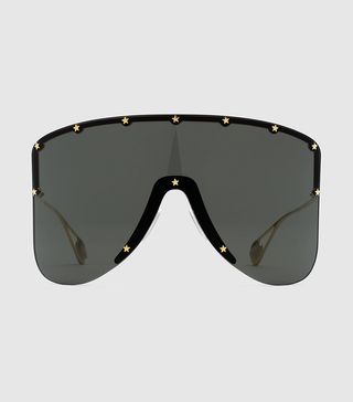 Gucci + Mask Sunglasses With Star Rivets