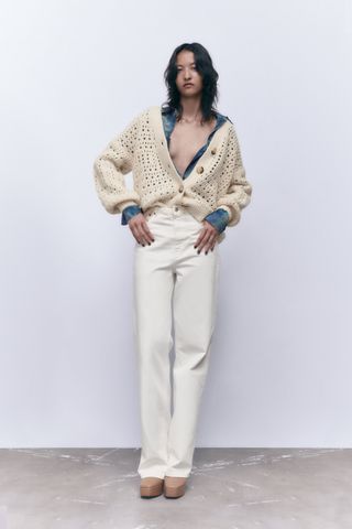 Zara + Oversized Knit Cardigan