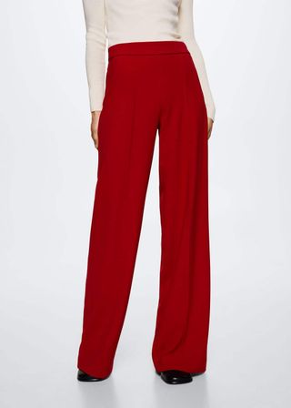 Mango + Wide Leg Suit Pants