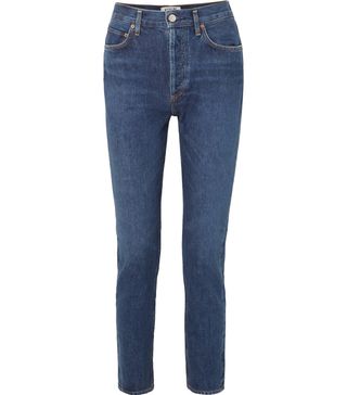 Agolde + Remy High-Rise Straight-Leg Jeans