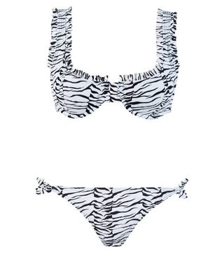 Rixo + Jessica Mono Tiger Underwired Bikini