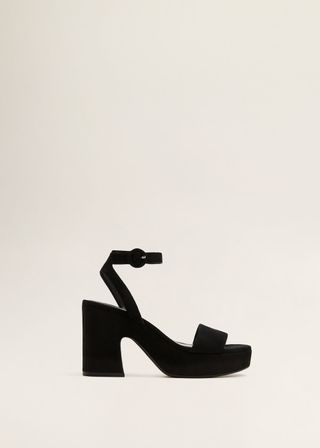 Mango + Platform Ankle-Cuff Sandals