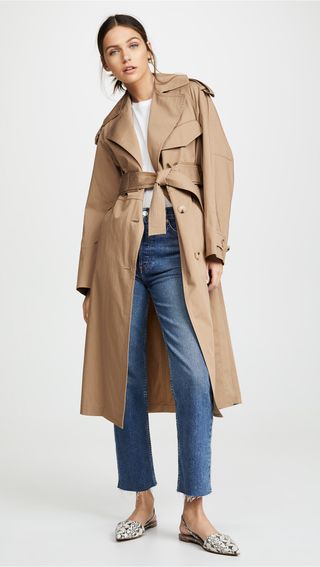 Vince + Cotton Trench Coat