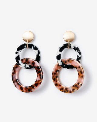 Express + Mixed Interlocking Resin Drop Earrings