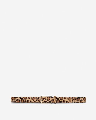 Express + Leopard Calf Hair Belt