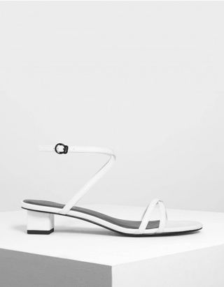 Charles & Keith + Criss-Cross Low Heel Sandals