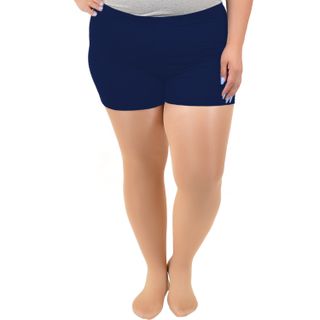 Stretch Is Comfort + Plus Size Nylon Booty Shorts