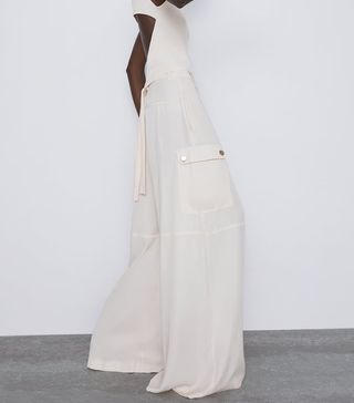 Zara + Wide-Leg Cargo Trousers