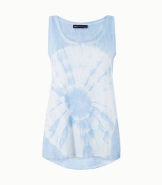 Marks and Spencer + Relaxed Fit Printed Slub Vest Top