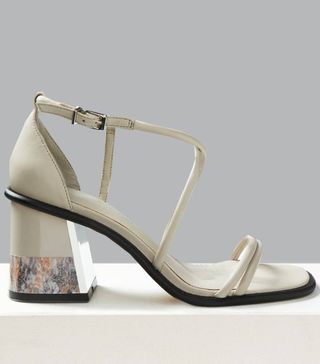 Marks and Spencer + Leather Feature Heel Sandals