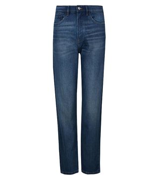 Marks and Spencer + High-Waist Straight-Leg Cropped Jeans