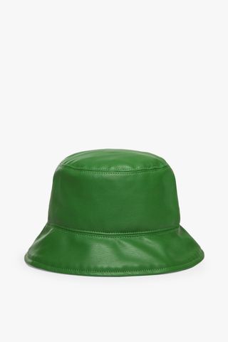 Staud + Vegan Leather Bucket Hat