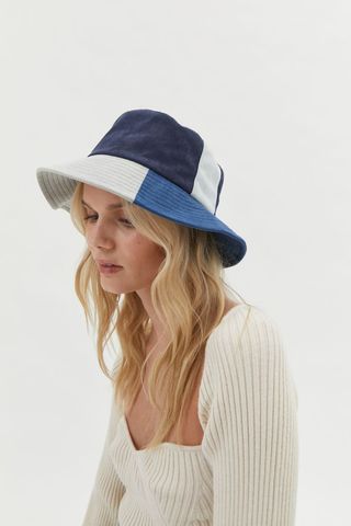 Urban Outfitters + Arlo Suede Patchwork Bucket Hat