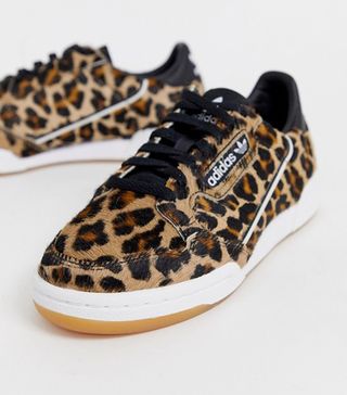 Adidas + Continental 80 Trainers in Leopard Print