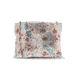 Paco Rabanne + Floral-Print Chainmail Shoulder Bag