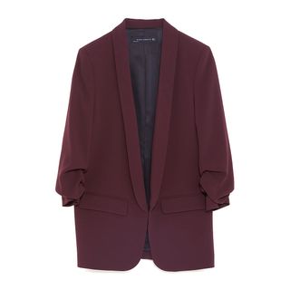 Zara + Blazer With Turn Up Sleeves