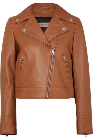 Yves Salomon + Leather Biker Jacket