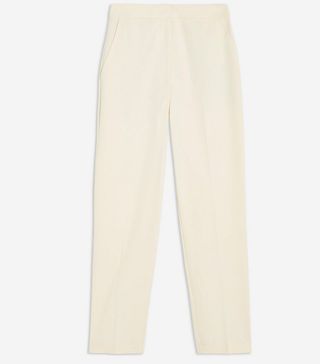 Topshop + Cream Suit Trousers