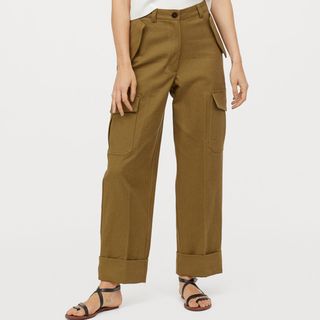 H&M + Ankle Length Cargo Trousers