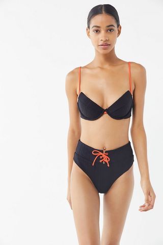 Onia Johanna + Irregular Ribbed Bikini Top