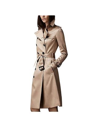 ilishop + Elegant Jacket Silm Long Trench Coat