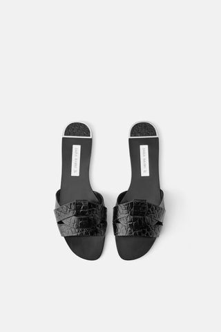 H&M + Leather Crossover Sandals