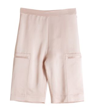 & Other Stories + High-Waisted Satin Bermuda Shorts