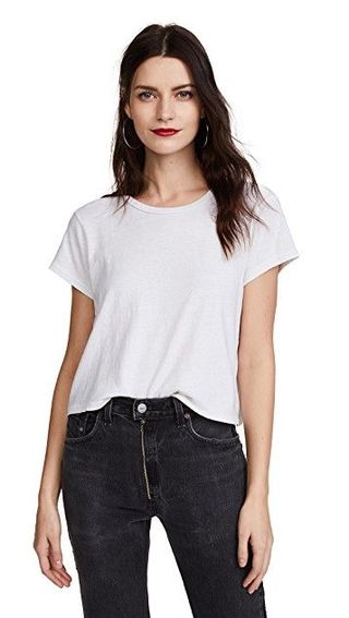 Re/Done x Hanes + 1950s Boxy Crop Tee