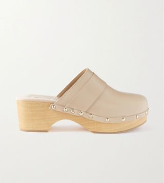 Aeyde + Bibi Studded Leather Clogs