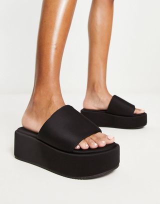 ASOS Design + Tyla Padded Flatform Sandals