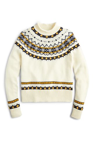 J.Crew + Fair Isle Rollneck Sweater