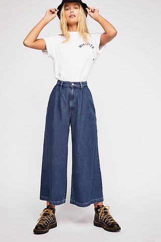 Levi's + Pleated Wide-Leg Jeans