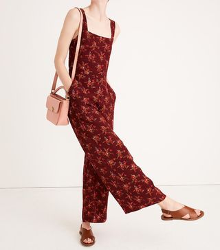Madewell + Apron Bow-Back Jumpsuit in Windowbox Floral