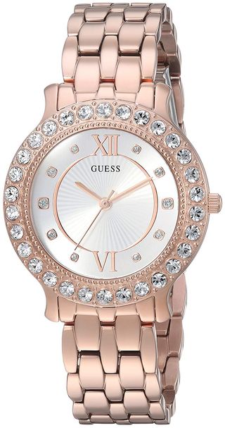 Guess + Stainless Steel Crystal Watch