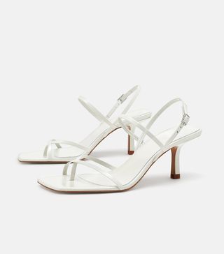 Zara + Mid Heel Strappy Sandals