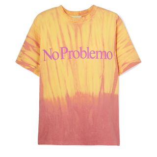 Aries + No Problemo Printed Tie-Dyed Cotton-Jersey T-Shirt